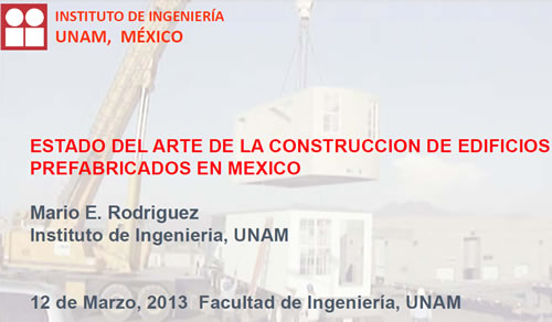 Estado del arte en la construccion de edificios prefabricados en México